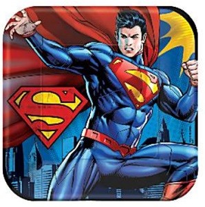 SUPERMANN KVADRATISKE TALLERKENER