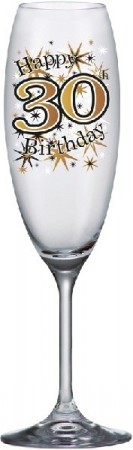 GOLD SPARKLE CHAMPAGNEGLASS 30