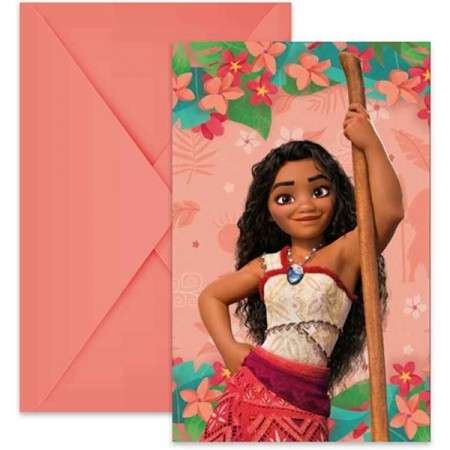 VAIANA INVITASJONER (6-pk)