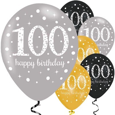 GOLD SPARKLING CELEBRATION BALLONGER 100