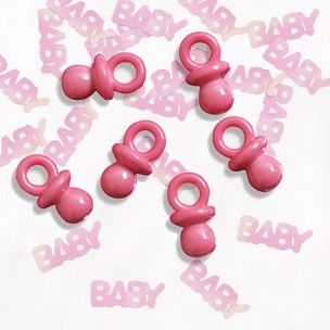 ROSA SMOKK BABY KONFETTI