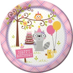 HAPPI WOODLAND ROSA TALLERKENER