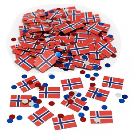 NORSKE FLAGG KONFETTI