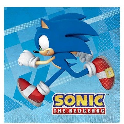SONIC THE HEDGEHOG SERVIETTER