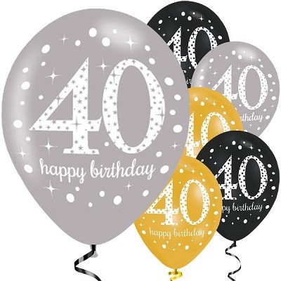 GOLD SPARKLING CELEBRATION BALLONGER 40