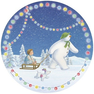 THE SNOWMAN AND THE SNOWDOG TALLERKENER