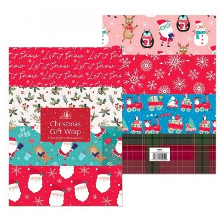 JULEGAVEPAPIR (8-pk)