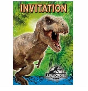 JURASSIC WORLD INVITASJONER