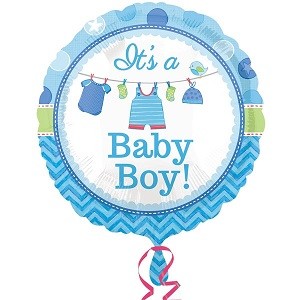 ITS A BABY BOY FOLIEBALLONG