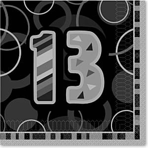 BLACK DAZZLING 13 SERVIETTER
