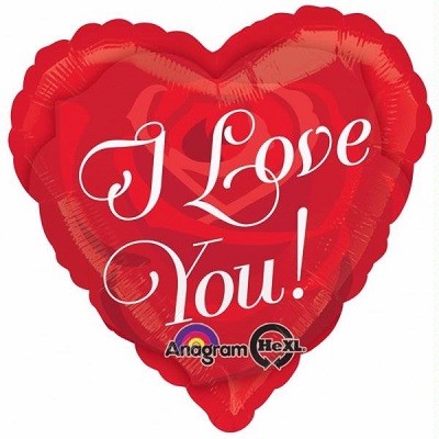 I LOVE YOU FOLIEBALLONG - ROSE