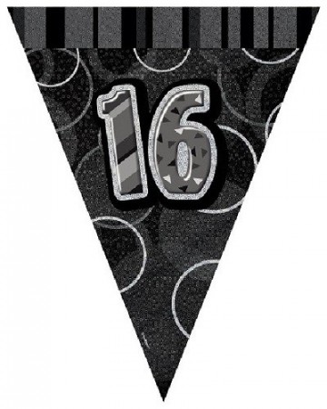 BLACK DAZZLING 16 BANNER FLAGG