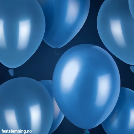 BLÅ BALLONGER (8-pk)