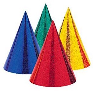 GLITRENDE FESTHATTER ASS. FARGER (8-pk)