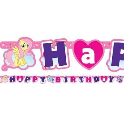 MY LITTLE PONY HAPPY BIRTHDAY BANNER