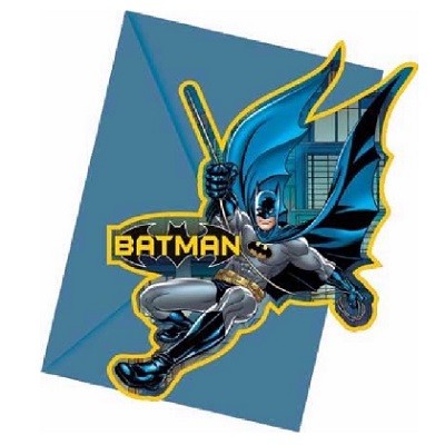 BATMAN INVITASJONER (6-pk)