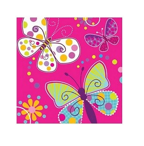 BUTTERFLY SPARKLE DESSERTSERVIETTER