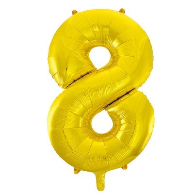 XL GULLFARGET FOLIEBALLONG 8