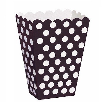 SVARTE POLKA DOT GODTEBOKSER (8-pk)