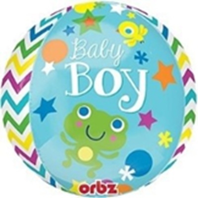 BABY BOY ORBZ FOIL BALLOON