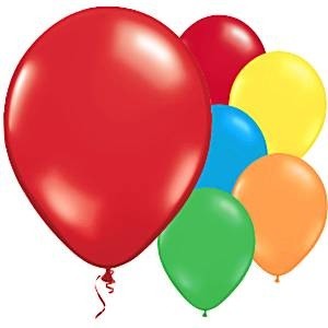 BALLONGER ASS. FARGER METALLISK (10-pk)