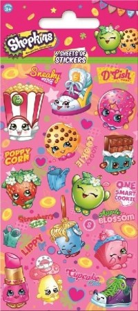 SHOPKINS KLISTREMERKER (6-pk)