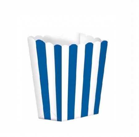 SMÅ BLÅSTRIPEDE POPCORN BEGER (5-pk)