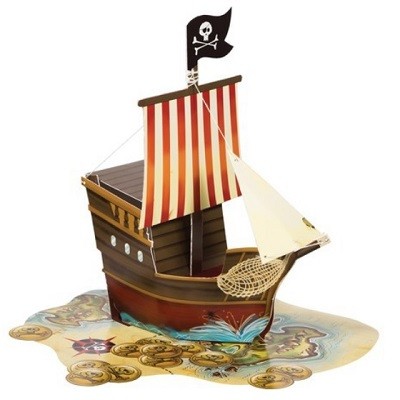 PIRATENES SKATTEKART BORDDEKORASJON