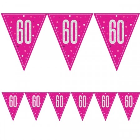 PINK GLITZ BANNERFLAGG 60