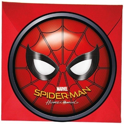 SPIDER MAN INVITASJONER (6-pk)
