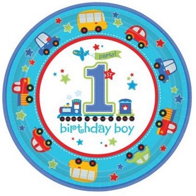 1 ÅR - BIRTHDAY BOY - TALLERKENER