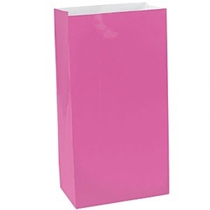 ROSA PAPIR GODTEPOSER (12-pk)