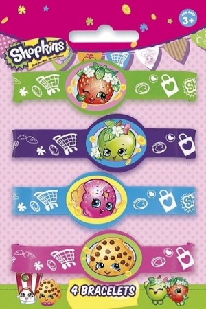 SHOPKINS ARMBÅND (4-pk)