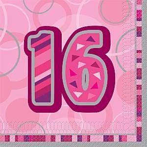 PINK DAZZLING 16 SERVIETTER