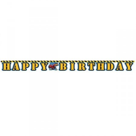 ARBEIDSBILER HAPPY BIRTHDAY BANNER