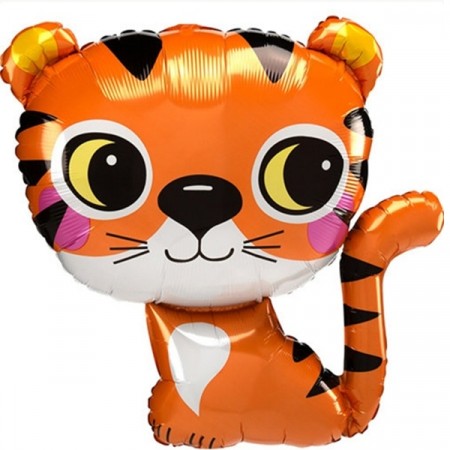 TIGER SUPERSHAPE FOLIEBALLONG (63 cm)