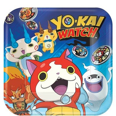YO-KAI WATCH KVADRATISKE TALLERKENER