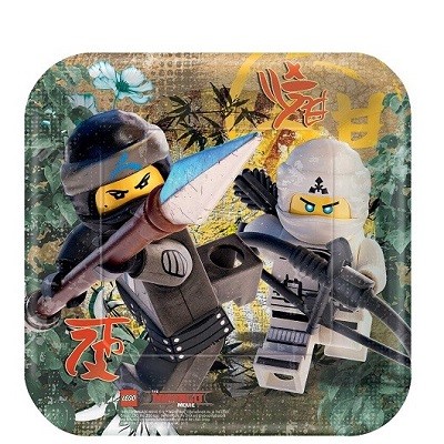 LEGO NINJAGO KVADRATISKE DESSERT TALLERKENER