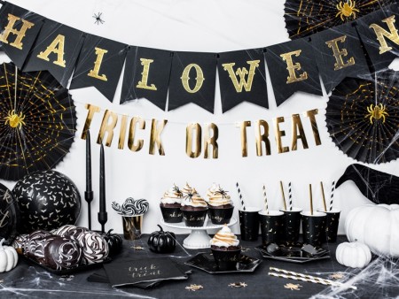 BLACK AND GOLD HALLOWEEN BANNER