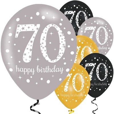 GOLD SPARKLING CELEBRATION BALLONGER 70