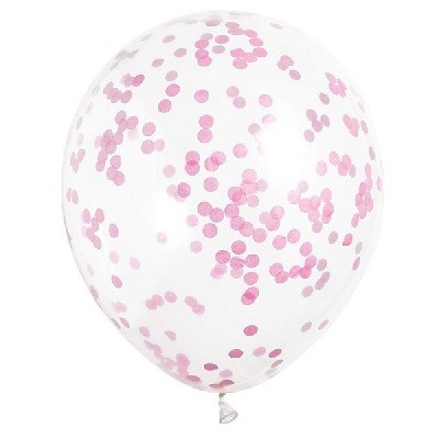 ROSA KONFETTI BALLONGER