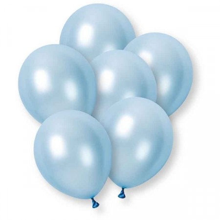 LYS PERLEBLÅ BALLONGER (8-pk)