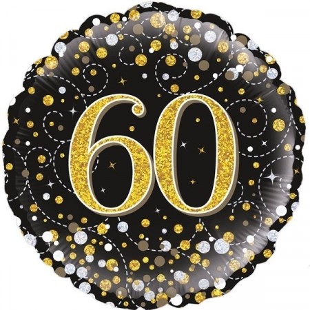 GULLGLITRENDE FOLIEBALLONG 60