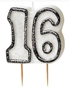 KAKELYS 16 HVIT / SVART