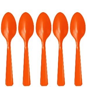 MØRKEORANGE SKJEER (20-pk)