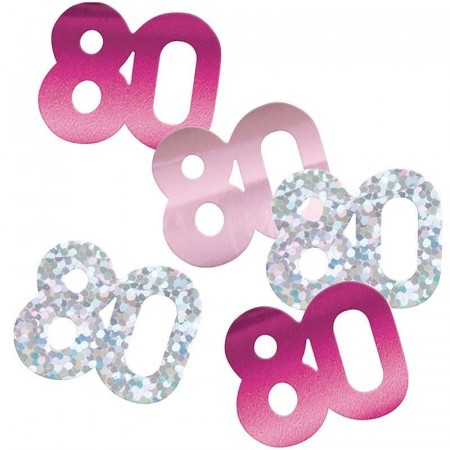 PINK GLITZ KONFETTI 80