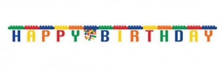 BYGGEKLOSSER HAPPY BIRTHDAY BANNER