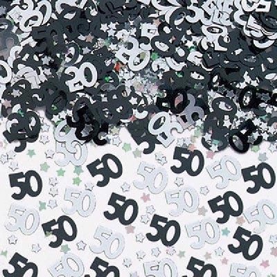 BLACK GLITZ KONFETTI 50