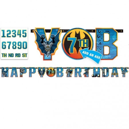 BATMAN HAPPY BIRTHDAY BANNER KIT