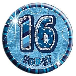 BLUE DAZZLING 16 BADGE